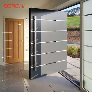 DERCHI USA Exterior Residential Aluminum Security Doors Hurricane Impact