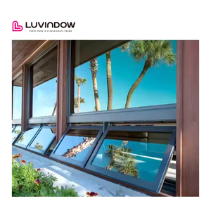 Luvindow As 2047 Customized Folding Glass Thermal Break Aluminum Awning Window