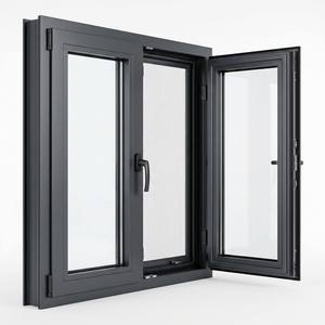 Modern Design Thermal Break Soundproof Double Glass Aluminium Openswing windows