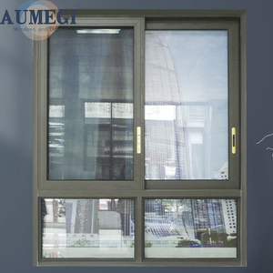 Aumegi Double Glazing Aluminum Glass Sliding Window
