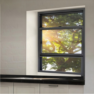 Wholesale Price American Style Top Bottom Aluminium Alloy Sliding Window Tempered Glass