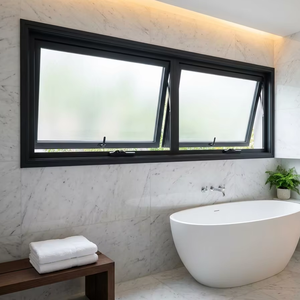 Small Frosted Glass Aluminium Awning Window