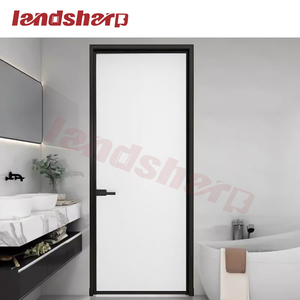 Landsharp Design Bathroom Narrow Frame Casement Aluminium Interior Glass Door