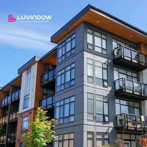 High Performance Thermal Break Aluminum Windows Double Glazed Soundproof Casement