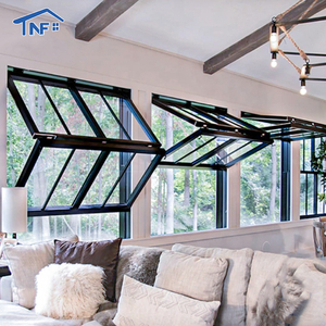 Aluminum Fold Up windows Kitchen Bar Window And Door Slide Vertical Bifold windows