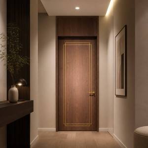 Aluminum Wood Composite Door Listed WH Certified OEM Custom Size 600-2400mm