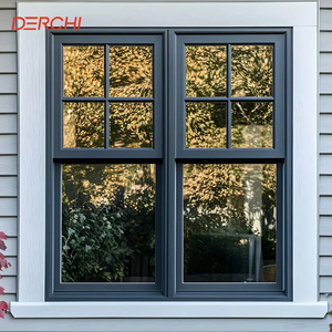 High Security Custom Slide up NFRC SoundProof Hung Windows