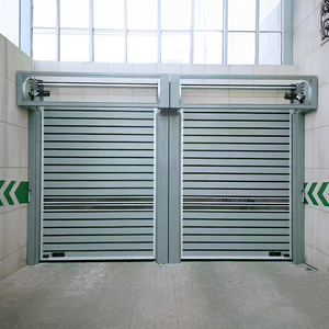 Windproof Metal Roll up Hard Industrial Doors Customize Aluminum Spiral High Speed Door