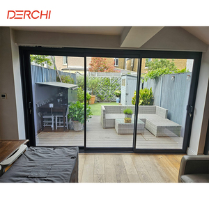 Heavy Duty Thermal Break Automatic Sliding Patio Glass Door