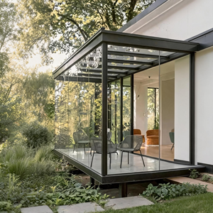 Modern Aluminum Alloy Glass House Sunroom Insulated Panels