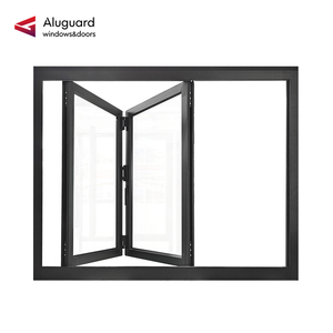 High Light Transmittance Flush Hardware Aluminium Folding Window