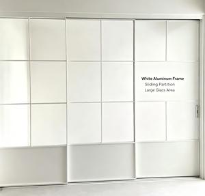 Aluminum Interior Sliding Door Ultra Narrow Frame