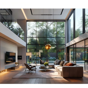 Sunnysky Aluminum Doors Windows Big View Floor to Ceiling Window Picture Window