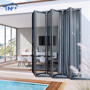 Custom NF Aluminium Folding NFRC Thermal Break Double Low-E Patio Door