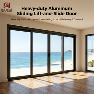 Custom Aluminum Lift And Slide Door Soundproof Tempered Glass