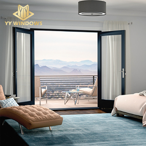 Modern Style Thermal Break Insulation Aluminium Casement Doors Fiberglass Screen Netting for House Entry