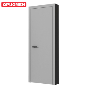 Aluminum Frame Invisible Composite Door Waterproof Soundproof Minimalist Interior Living Room Doors Finished