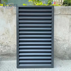 Uniform Lighting Automatic Aluminum Shutter Thickened Blades Jalousie Window