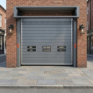 Heavy Duty Aluminium Spiral High Speed Door Windproof Anti-Theft Fast Storefront Door