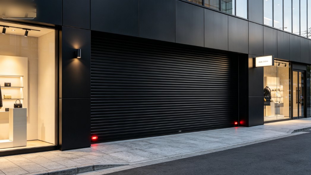 Heavy duty roller shutter doors for commercial facility