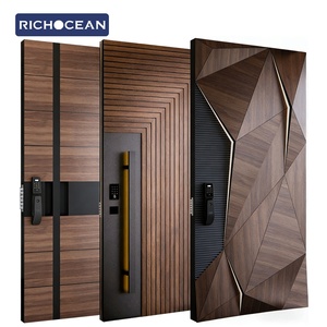 Richocean Luxury Bulletproof Front Entry Door Aluminum Storm Security Voordeur Residential Doors