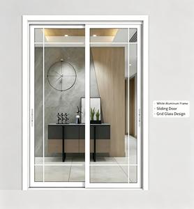 Aluminum Interior Sliding Door Classic Standard Profile Double Glazed Fly Screen Durable Open Plan Kitchen Communal Wholesale