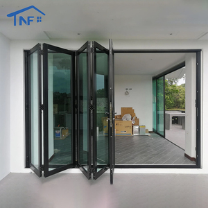 Modern Frameless Glass Bi-Fold Exterior Kitchen Window Door
