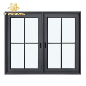 NFRC Certification High Quality Double Tempered Glass Villas Residential Casement Aluminum windows