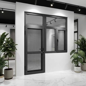 90 Series Thermal Break Aluminum Flush Double Inward Window Integrated Screen