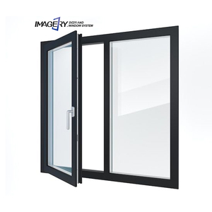 Imagery Swing Opening Aluminum Door and Window Double Glass Soundproof Casement Window for House