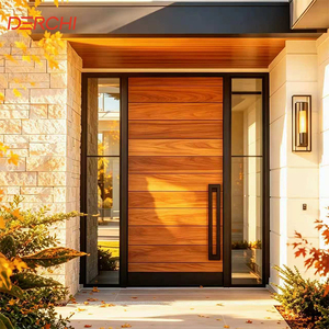 DERCHI External Aluminum Stainless Steel Front Door Modern Entrance Doors