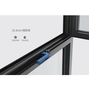 Fuson Hotel Airproof Aluminum Frame Casement Window Aluminum Storm Casement Windows