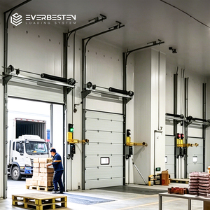 Everbesten Industrial Sectional Door Insulated Overhead Door Aluminum Alloy Construction Electric Motor Operation for Warehouse