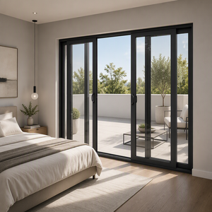 SIUPA Aluminum Door Patio Australian Double Glazed Sliding Door Villa Exterior Balcony Stacker