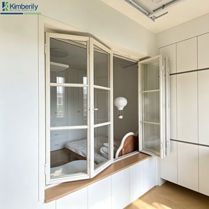 Left and Right Folding Windows Aluminum Bi-Fold Awning Window