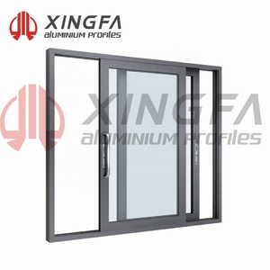 Customized Aluminium Sliding Door Modern Design Waterproof Glass Frame Louver Curtains