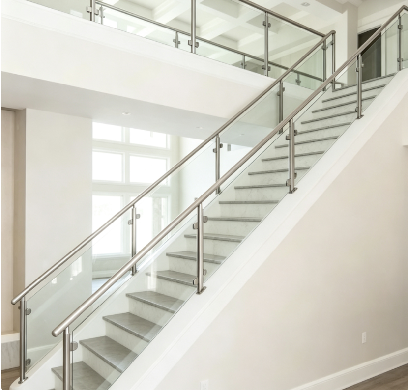 316 Stainless steel glass balustrade system for commercial projects