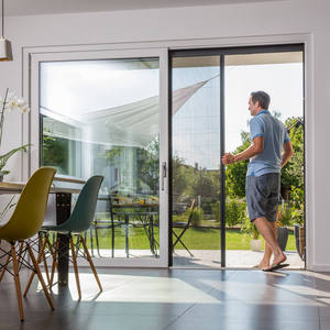 Pleated Mesh Folding Screen Patio Fly Screen Door