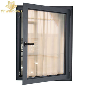 YY Facades NFRC CE Certificate Double Glazing German Aluminium Tilt And Turn Window Tempered Glass Aluminum Casement Windows
