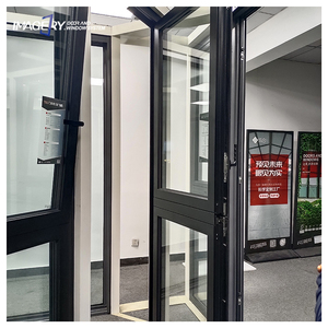 Thermal Break Aluminum Double Flying Wings Doors System