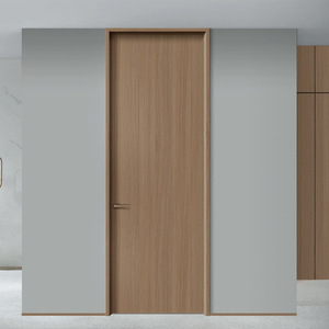 Customized Designer Aluminum Wood Grain Italia Style Waterproof Single Interior Door