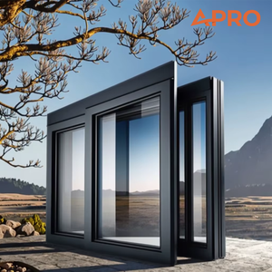 APRO Thermal Insulation Sound Insulation Aluminum Contractor Sliding Double-glazed Window