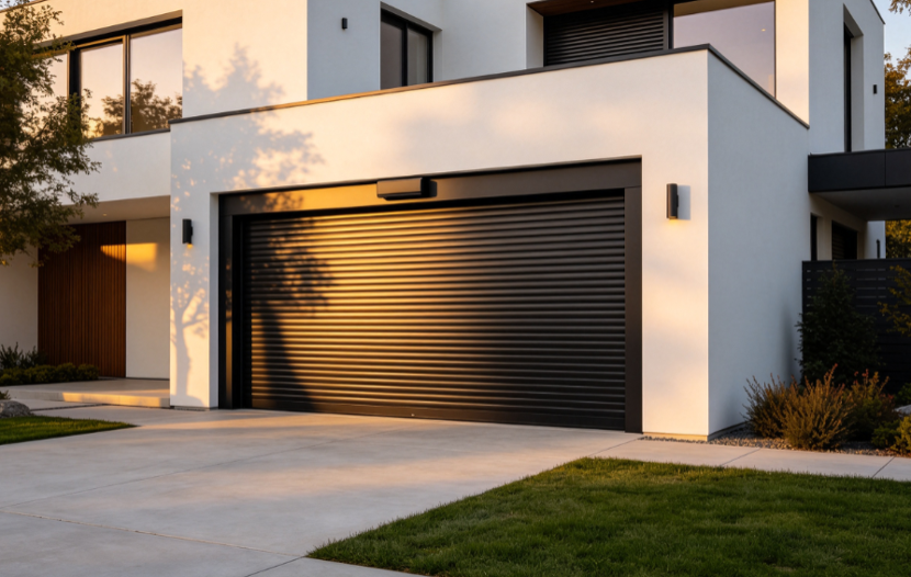 Heavy duty aluminium roller shutter garage door system
