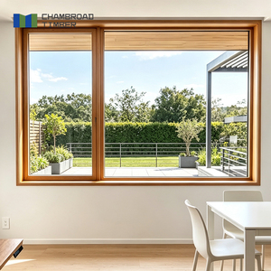 Wood Windows Aluminum Clad French Style Triple Glazed German Hardware