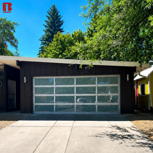 Bolang Modern Sectional Garage Door Heavy Duty White Aluminum Framed Insulated Installation Guide APP Control Glass Door