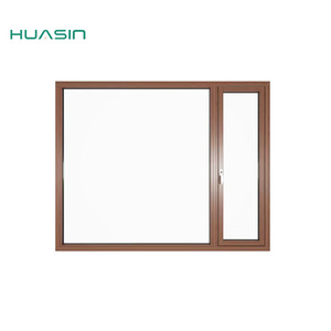 Huasin Modern Canada Standard Dustproof Waterproof Custom Aluminum Clad Wood Outdoor Exterior Doors