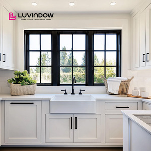 Effortless Ventilation Aluminum House Windows Low Maintenance Crank Open Casement Windows for House
