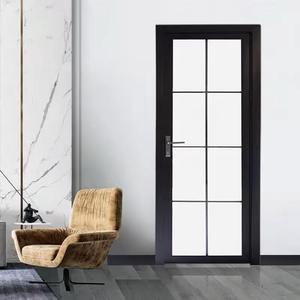 Double-Glazed Narrow-Frame Aluminum Casement Door Ideal for Kitchen, Bathroom, Villa Back Entrance.