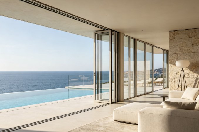 Residential building casement window installation