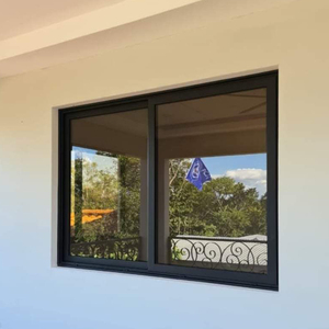 OUNA Custom Small Arch Top Aluminum Sliding Window Unique Design with Double Glazed Glass